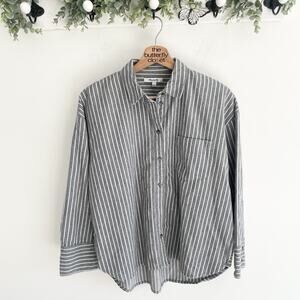 Madewell flannel ex boyfriend brushed cotton button down Shirt Sz S hh5056